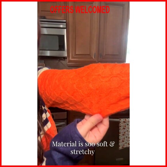 Lightweight Pullover Sweater Long Sleeve Crew Neck Colorblock Design - Picture 7 of 7